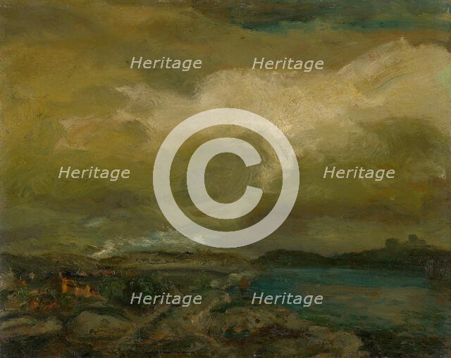 Landscape during a storm, c1910. Creator: Gusztáv Magyar-Mannheimer.