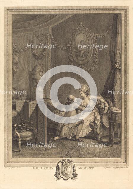 L'heureux moment, 1777. Creator: Nicolas Delaunay.