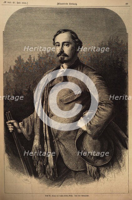 Ernest II (1818-1893), Duke of Saxe-Coburg and Gotha, 1861. Creator: Anonymous.