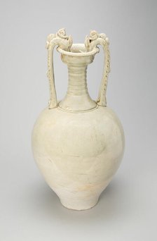 Dragon-Handled Amphora, Tang dynasty (A.D. 618-907), first half of 8th century. Creator: Unknown.