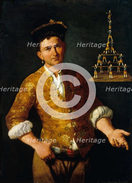 Portrait of a member of the Nicolotti faction, ca 1770. Creator: Maggiotto, Domenico (1713-1794).