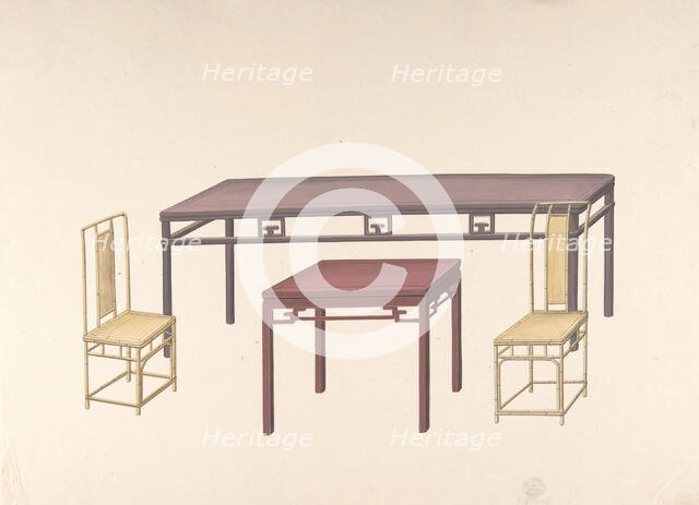 Design for Export Furniture, ca. 1800. Creator: Anon.