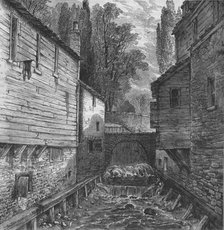 Old outfall of the Serpentine at Knightsbridge, London, c1800 (1878). Artist: Unknown.