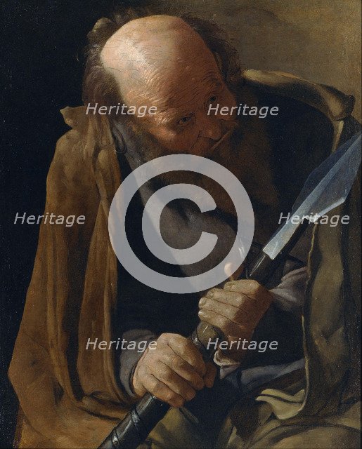 Saint Thomas the Apostle. Artist: La Tour, Georges, de (1583-1652)