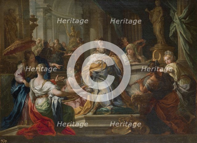 The Idolatry of King Solomon. Artist: Conca, Sebastiano (1680-1764)