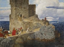 Moorish tower on the Spanish coast. Creator: Rothaug, Alexander (1870-1946)