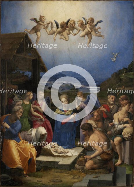 The Adoration of the Shepherds, 1539-1540. Creator: Bronzino, Agnolo (1503-1572).