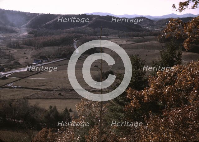 A mountain farm along the Skyline Drive in Virginia, ca. 1940. Creator: Jack Delano.