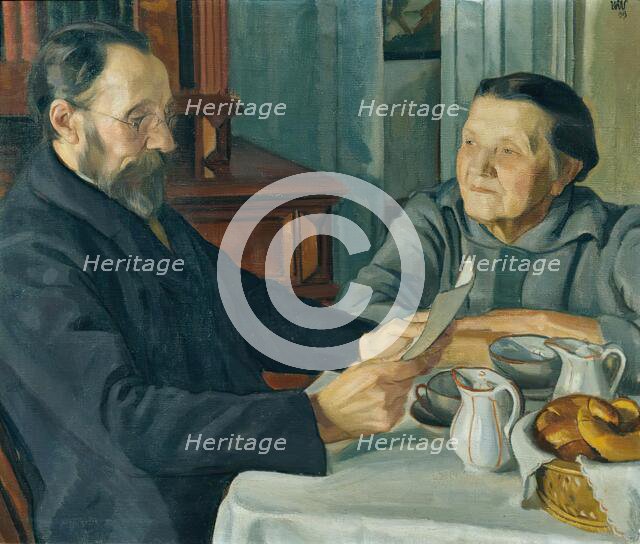 Artist's parents, 1913. Creator: Wojciech Weiss.