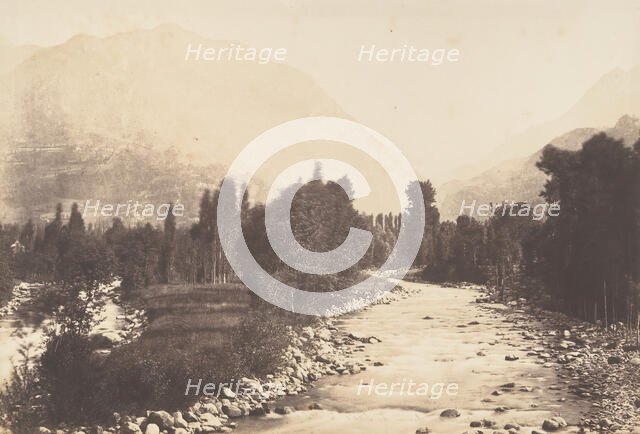 Vallée de Lur prise du chemin de Sasie à St-Sauveur, 1850. Creator: Joseph Vigier.