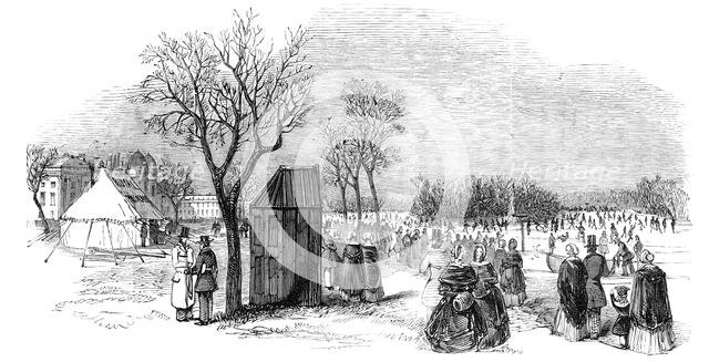Skating in the Regent's Park, 1844. Creator: Unknown.
