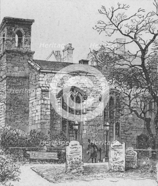 'The Savoy Chapel', 1890. Artist: Unknown.