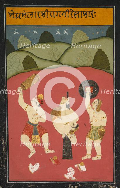 Ragini Desakh of Meghamalhar, c. 1770-1790. Creator: Unknown.