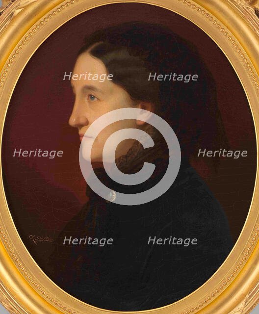 Portrait of Princess Marcelina Czartoryska, née Radziwill (1817-1894), Between 1859 and 1867. Creator: Falinski, Franciszek (1815-1887).