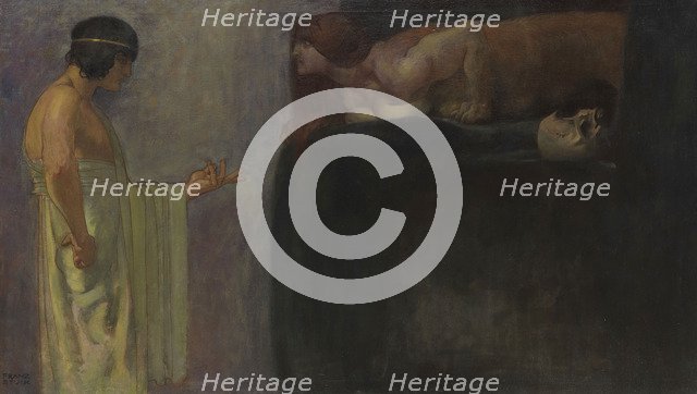 Oedipus solved the riddle of the Sphinx, 1891.