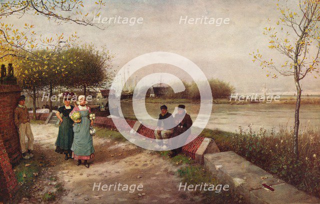 'An Exchange of Greetings', c1900. Artist: George Henry Boughton.