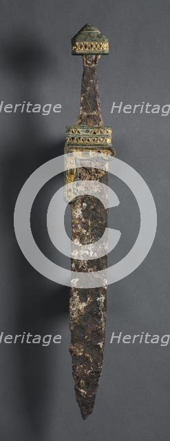 Single-Edged Knife (Scramasax), c. 500-700. Creator: Unknown.