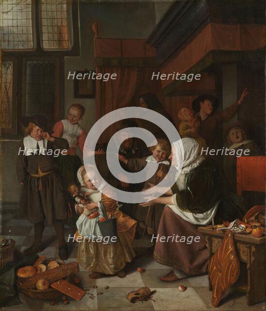 The Feast of St Nicholas, 1665-1668. Creator: Jan Steen.