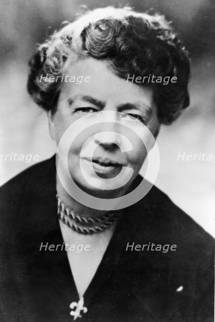 (Anna) Eleanor Roosevelt (1884-1962) American humanitarian. Artist: Unknown