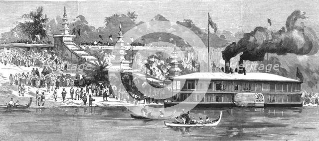 'With Lord Dufferin in Burma - The Viceroy's Departure from Prome for Mandalay', 1886.  Creator: Unknown.