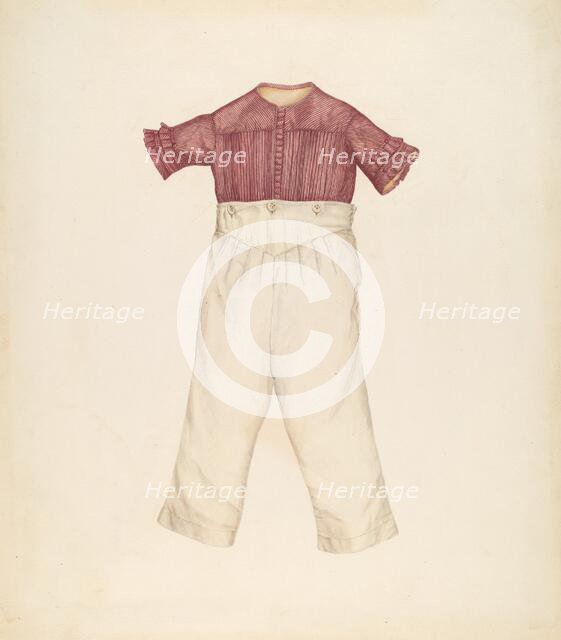 Boy's Suit, c. 1940. Creator: Dorothea Mierisch.