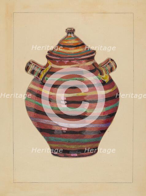 Jar, 1936. Creator: Unknown.