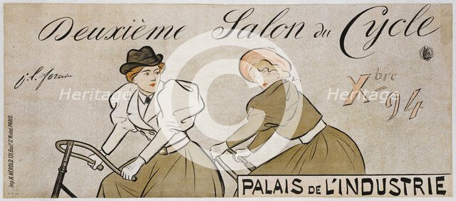 Deuxième Salon du Cycle, 1894. Creator: Forain, Jean-Louis (1852-1931).