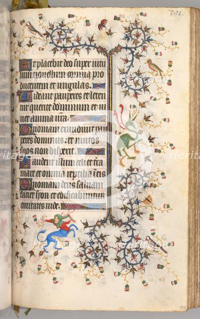 Hours of Charles the Noble, King of Navarre (1361-1425): fol. 190r, Text, c. 1405. Creator: Master of the Brussels Initials and Associates (French).