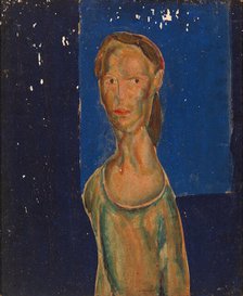 Portrait of a Woman, 1920-1925. Creator: Alfred Henry Maurer.