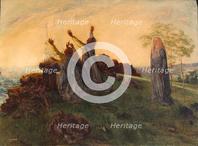 The Passing of St. Brighid, late 19th-early 20th century. Creator: Da Loria Norman.