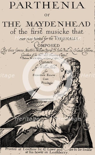 Parthenia or the Maydenhead of the first musicke that ever was printed for the Virginalls, ca 1613. Creator: Anonymous.
