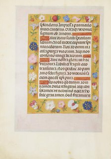 Decorated Text Page; Spinola Hours, about 1510-1520. Creator: Unknown.