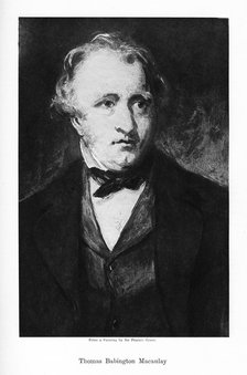 Thomas Babington, British poet, historian and Whig politician, 19th century.  Creator: Unknown.