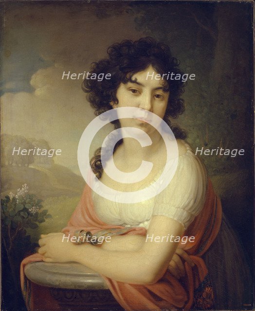 Portrait of Princess Anna Petrovna Gagarina, 1801. Artist: Borovikovsky, Vladimir Lukich (1757-1825)