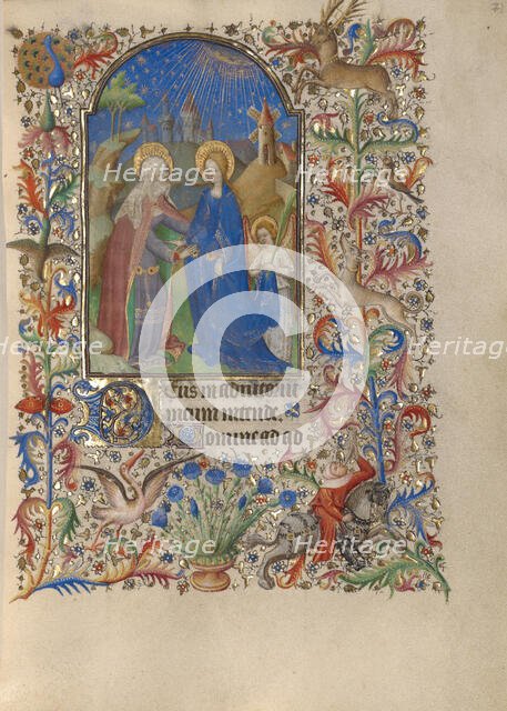 The Visitation; Book of Hours, about 1420. Creator: Unknown.