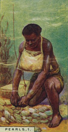 'Pearls 1. Native Diver at Work, Ceylon', 1928. Artist: Unknown.