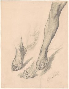 Studies of Feet, c. 1872. Creator: Walter Shirlaw.