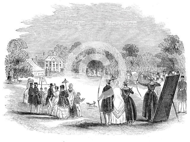 Bow-meeting at Pradoe, near Oswestry, 1844. Creator: Unknown.