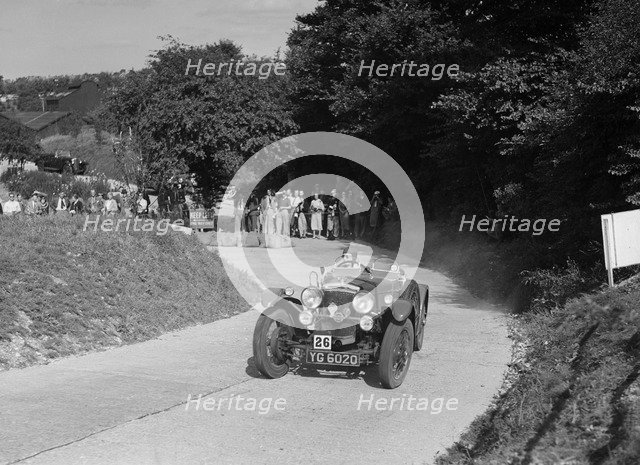 Frazer-Nash TT replica of Midge Wilby competing in the VSCC Croydon Speed Trials, 1937. Artist: Bill Brunell.