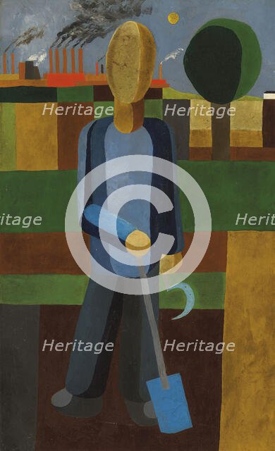 The gardener, ca 1929-1930. Creator: Seiwert, Franz Wilhelm (1894-1933).