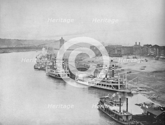 'River Front, Cincinnati, Ohio', c1897. Creator: Unknown.