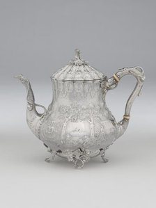 Hot Water Pot, 1850. Creator: Gorham & Thurber.