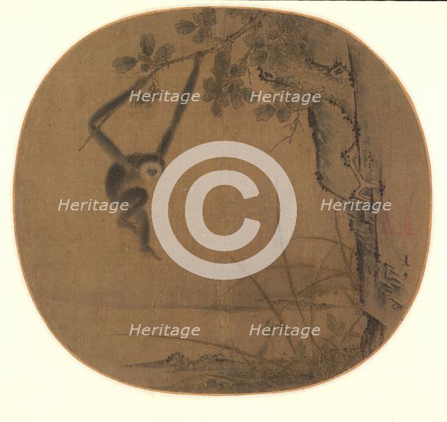 Swinging Gibbon, late 1100s- 1st quarter 1200s. Creator: Xia Gui (Chinese, active c. 1209-c.1243), attributed to.