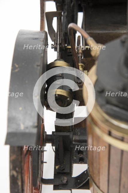 1868 Knight Steam carriage scale model. Creator: Unknown.