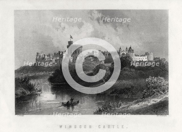 'Windsor Castle', England, 1883. Artist: Edward Paxman Brandard