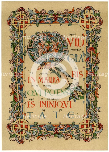 Illuminated initial 'Q', c1073. Artist: Unknown