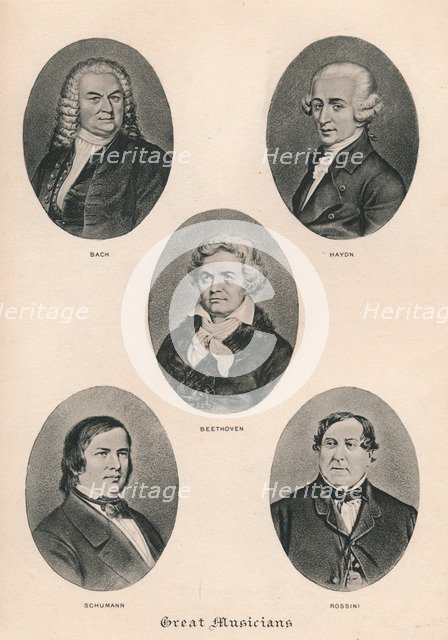 'Great Musicians - Plate III.', 1895. Artist: Unknown.