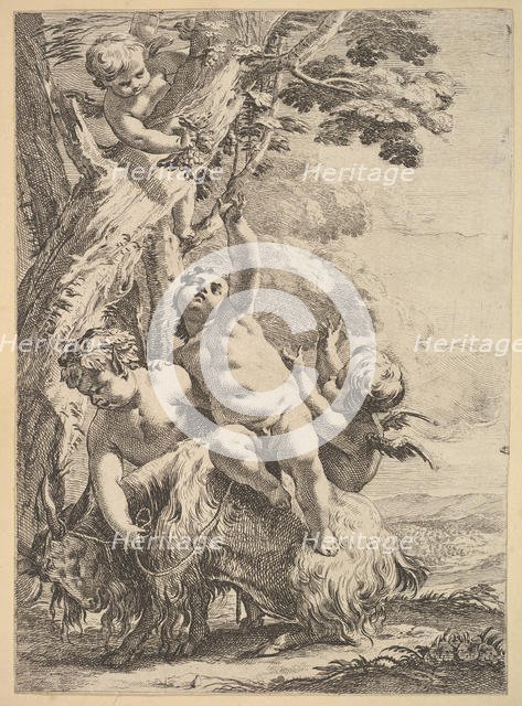 Drunken Bacchantes and Putti, 18th century. Creator: Unknown.