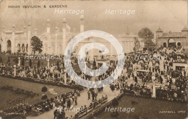 'Indian Pavilion & Gardens', c1925.  Artist: Campbell Gray.
