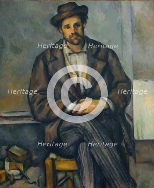 Seated Peasant, ca. 1892-96. Creator: Paul Cezanne.